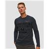 Aeronautica Militare Maglietta A Maniche Lunghe Con Stampa Da Uomo Aeronautica Militare
