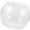 BESPORTBLE Elegante Acquario Da Tavolo in Plastica Con Coperchio Piccola Boccia Per Pesci Betta Per La Stanza