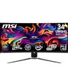MSI MPG 341CQPX QD-OLED Monitor Curvo Gaming 34 (UWQHD) - Pannello QD-OLED 3440 x 1440 (21:9), 240Hz / 0,03ms, 99,3% DCI-P3, ΔE≤2, DisplayHDR True Black 400, DP 1.4a, HDMI, USB Type-C (PD: 98W)