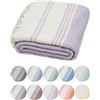 DEMMEX 100% cotone biologico certificato e tintura organica prelavata XL Diamond Weave asciugamano turco Peshtemal coperta per bagno, spiaggia, piscina, spa, palestra, 180x90cm