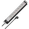 BRENNENSTUHL REGLETA RACK 19 8 TOMAS 3M NEGRO, GRIS