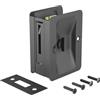 RICHELIEU 1701FBPSBC - Maniglia per porta tascabile con blocco privacy, colore: nero, 8 cm