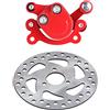 Qiilu Mini Bike Brake Pinza Freno Minimoto Cinese Kit Freni Disco Minimoto Kit Freni Disco Minimoto Rotore A Disco E Pinza Freno, Dischi Freno 120 Mm Pinza Freno A Disco Per 43 47 49