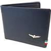 Aeronautica Militare Portafoglio Piccolo Uomo in pelle Aeronautica Militare tg.S Flag Blu AM100