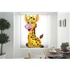 Blindecor Tenda avvolgibile traslucida Digitale, per Bambini, Girafa, 130 x 180 cm