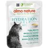 ALMO NATURE 1 x 50 g Almo Nature HFC Hydration Help Cibo Alimento Umido Monoproteico per Gatti Brodo di Tonno con Filetto di Tonno Gluten Free