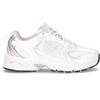 NEW BALANCE 530 Sneaker In Ecopelle E Tessuto Bianco Argento - Donna - Bianco Argento