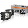 OSRAM LEDriving CUBE VX80-SP, fari da lavoro a LED OFF ROAD, abbaglianti, spot, 1300 lumen, fascio luminoso fino a 114 m, faretti LED rettangolari ad alte prestazioni, 2 fari