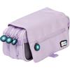 Grafoplás | Astuccio scolastico con tre scomparti con bavaglia| Lavanda| Bits&Bobs| Colori vivaci| 23 x 10 x 10 cm | Include orario e zona identificativa