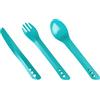 Lifeventure, Ellipse-Set di Posate ad Incastro per Campeggio, Viaggi e Esterni Unisex-Adulto, Foglia di t, Taglia Unica