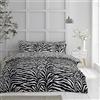 GC GAVENO CAVAILIA Biancheria da Letto in Policotone Set, Printed-White/Black, Singolo, Single (135cm x 200cm)