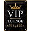 Nostalgic-Art Targa Vintage Achtung - VIP Lounge - Segnale di avviso per Idea Regalo, in Metallo, Design Retro per Decorazione, 15 x 20 cm