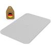 FUX 20 Pezzi Distanziatori in Plastica 60 x 40 x 1,5mm Blocchetti per Infissi Piastrine di Appoggio Piastrine di Livellamento Piastrine di Plastica Distanziali per Finestre (Spessore: 1,5mm)