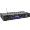 Pyle Ricevitore Bluetooth a 5 Canali, Amplificatore Audio per Home Theater, Streaming senza Fili, MP3/USB/SD/AUX/FM, 200 Watt, Display LCD ID3, Nero