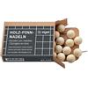 SIGEL Puntine in legno 1,20 x 2,20 cm | BA240, testa grande in legno, beige, 25 pezzi
