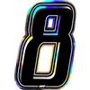 4R Quattroerre.it 13248 Numero Racing 8, Nero