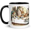 Chatcripant Tazza Alice nel Paese delle Meraviglie - Illustrazione Originale di John Tenniel - Cappellaio Matto - Tazza in Ceramica 325 ml - Idea Regalo