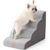 Gardner Pet Scala per Cani Piccoli, 50cm, 4 Gradini, Grigio | Morbido Spugna 35D, Fodera Removibile e Lavabile, Antiscivolo, Impermeabile, per Letto/Divano/Auto