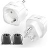 Sternhell 2 pezzi di adattatore da viaggio India Travel Adapter tipo D, presa EU per India, adattatore da viaggio India, adattatore di corrente tipo D, adattatore di alimentazione per Sri Lanka, India, Nepal
