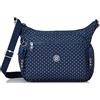 Kipling Gabbie, Borsa a tracolla Donna, Morbido Dot Blu, Taglia unica