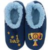 Snoozies Pairables #1 Dad - Pantofole da uomo in pile Sherpa super morbido, taglie 39-46, 1 Papà, large