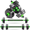 BCBIG manubri-palestra-regolabili-set 2 in 1 pesi-bilanciere 10kg(5kg*2)