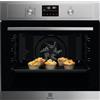 Electrolux Serie 600 Forno da Incasso a Vapore Multifunzione, Capacità 72 L, EOD4P46TX, Funzione SteamBake, Grill e Pizza, Pulizia Pirolitica, Cottura multilivello, 600x560x550 mm, Inox Antimpronta