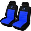 eSituro Set Coprisedili Auto per Van/Pkw/Furgone Antisudore Universali Anteriori Poliestere 2 Posti