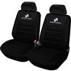 eSituro Set Coprisedili Auto per Van/Pkw/Furgone Antisudore Universali Anteriori Poliestere 2 Posti