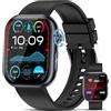 YUPENG 2025 Smartwatch con ECG+HRV/𝐆li𝐜𝐞m𝐢𝐚/Lipidi/Acido Urico/Pressione Sanguigna 24H, 1,95" AMOLED Orologio Fitness Tracker con Chiamate, BMI/Sonno/Cardiofrequenzimetro, SOS/IP68 iOS Android