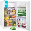 Upstreman Frigorifero Piccolo 91L con Freezer, Frigorifero Monoporta, Silenzioso, Termostato Regolabile, Scomparto per Verdure, Mini Frigo da Ufficio, Camera, Bianco -BR321