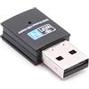 vhbw Adattatore WiFi Dongle Stick Wireless WLAN USB 2.0 LV-UW03