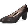 CAPRICE Décolleté da Donna in Pelle Eleganti, Argento (Dk Grey Metal.), 37 EU