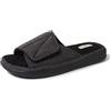 Dearfoams Pantofola da uomo Cooper trapuntato in spugna, Nero (Maglia Marled, X-Large