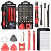 SHARDEN Precision Screwdriver Set, 122 in 1 Electronics Magnetic Repair Tool Kit with Case for Repair Computer, iPhone, PC, Cellphone, Laptop, Nintendo, PS4, Game Console, Watch, Glasses etc (Red)