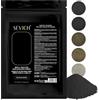 Maxter Fibre Capelli Uomo Nero 100g Ricarica, Polvere Coprente Calvizie | Busta Risparmio di Microfibre di Cotone per Uomo e Donna, Riempie fino a 4 Flaconi da 25g, Copre Diradamento e Attaccatura