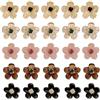 Ycfish 25 mini fermagli per capelli a forma di fiore, piccole mollette per capelli, antiscivolo, piccole mollette per capelli da donna, accessori per capelli, per fotografie e feste