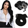 Moresoo Microring Per Extension Neri Invisibile #1B 55cm 50g 50 Ciocche | Attacco Nascosto, Effetto Sobrio, Allungamento Armonioso, Leggerezza Sulla Cute, Lucentezza Viva, Moda, Incanto