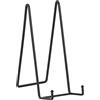 DIDUDIDU Cavalletto, supporto per piatti in Ferro, grande - supporto per piatti - Cavalletti per Tavolo - Espositori per Piatto Decorativo | Cornice Foto | Libri - Nero - 2 pezzi - 25 cm