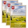 Hoikwo Cornice portafoto in legno di quercia, da appendere alla parete, formato A3, per la casa e la galleria, confezione da 3, orizzontali o verticali (29,7 x 42 cm)