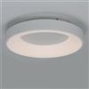 Alpinaluz Plafoniera LED da 36 W Ø40 cm 4500 lm con selettore di colore CCT 3000 K/4000 K/6000 K, design rotondo in metallo bianco e luce laterale CRI85, per soggiorno e sala da pranzo