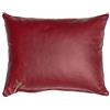 Centaur - Cuscino in vera pelle al 100% - Bordeaux 50 x 40 cm Cuscino in pelle per divano o camera da letto Decorativo Facile da pulire - Fatto a mano in Germania