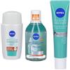 Nivea (Beiersdorf SpA) Nivea Derma Skin Clear Peeling Anti-Imperfezioni + Acqua Micellare Fluido UV Quotidiano SPF50 400+40+40 ml Set