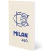 MILAN Taccuino A5 cucita, 24 fogli bianchi da 95 g/m², collezione 460 since 1918, beige