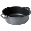 RISOLI Casseruola bassa 2 manici platinum risolì in alluminio antiaderente cm 24 - Nero - Alluminio Pressofuso Ad Alto Spessore,antiaderente Teflon Profile