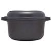RISOLI Mini casseruola con coperchio duo explora risolì in alluminio antiaderente cm 14 - Nero - Alluminio Pressofuso A Spessori Differenziati