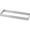 DE BUYER Stampo rettangolare forato de buyer cm 25x8 - Acciaio - Acciaio Inox Forato
