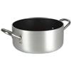 BALLARINI Casseruola media induzione ballarini due manici in alluminio antiaderente cm 24 - Lega Di Alluminio,antiaderente Kerastone Profi - Alluminio Satinato,nero