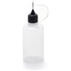100% CHEF Mini squeeze bottle di precisione 100% chef con ago e tappo ml 50 - Plastica - Semitrasparente,nero