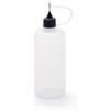 100% CHEF Mini squeeze bottle di precisione 100% chef con ago e tappo ml 100 - Plastica - Semitrasparente,nero